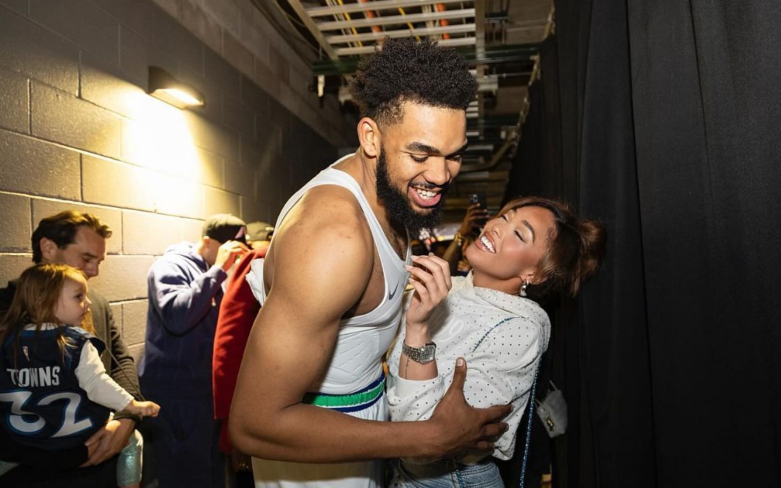 Jordyn Woods praises Karl-Anthony Towns amid conference finals bid