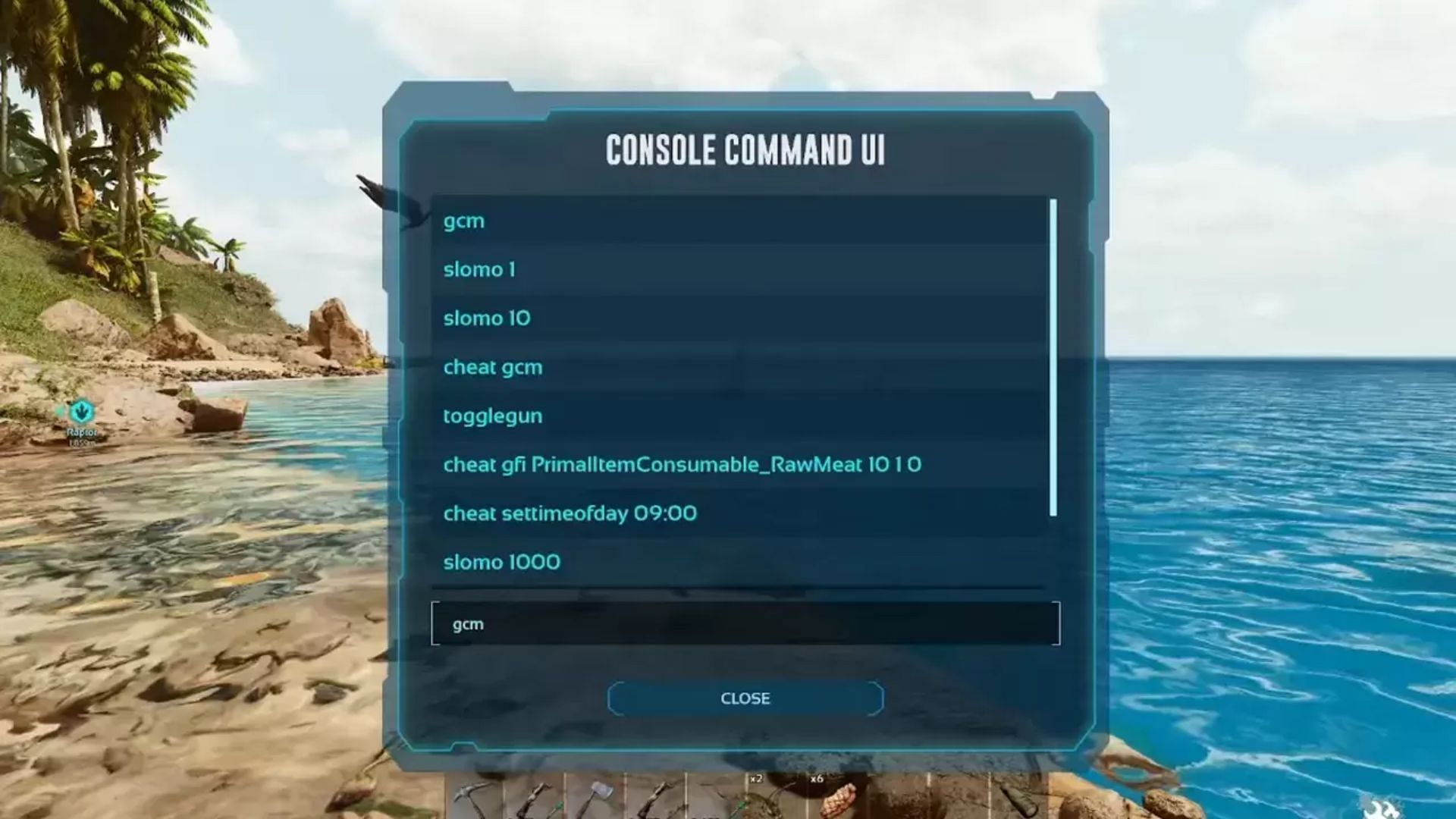 Console commands in Ark Survival Ascended (Image via Studio Wildcard)