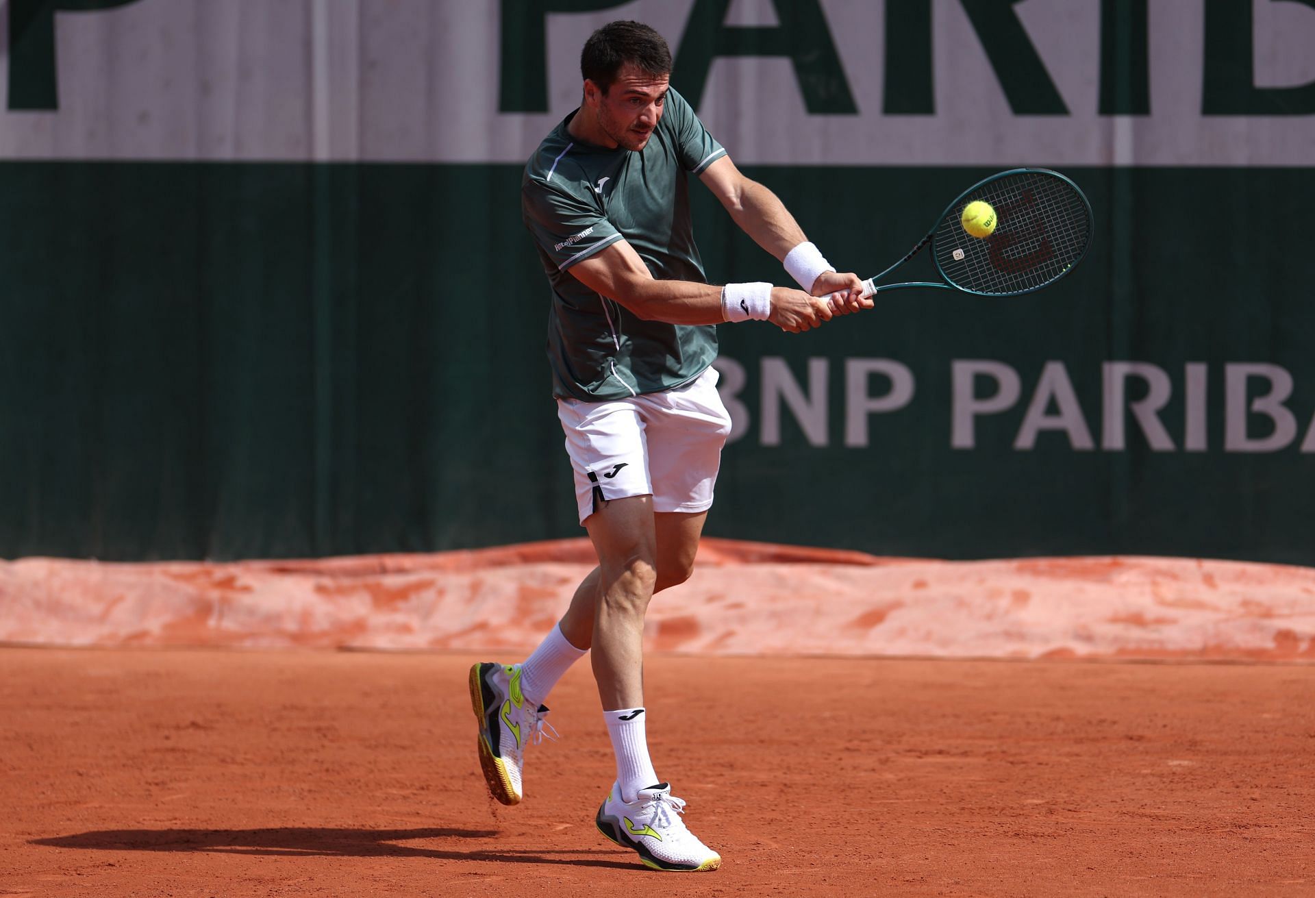 Martinez at the 2024 French Open - Day 1