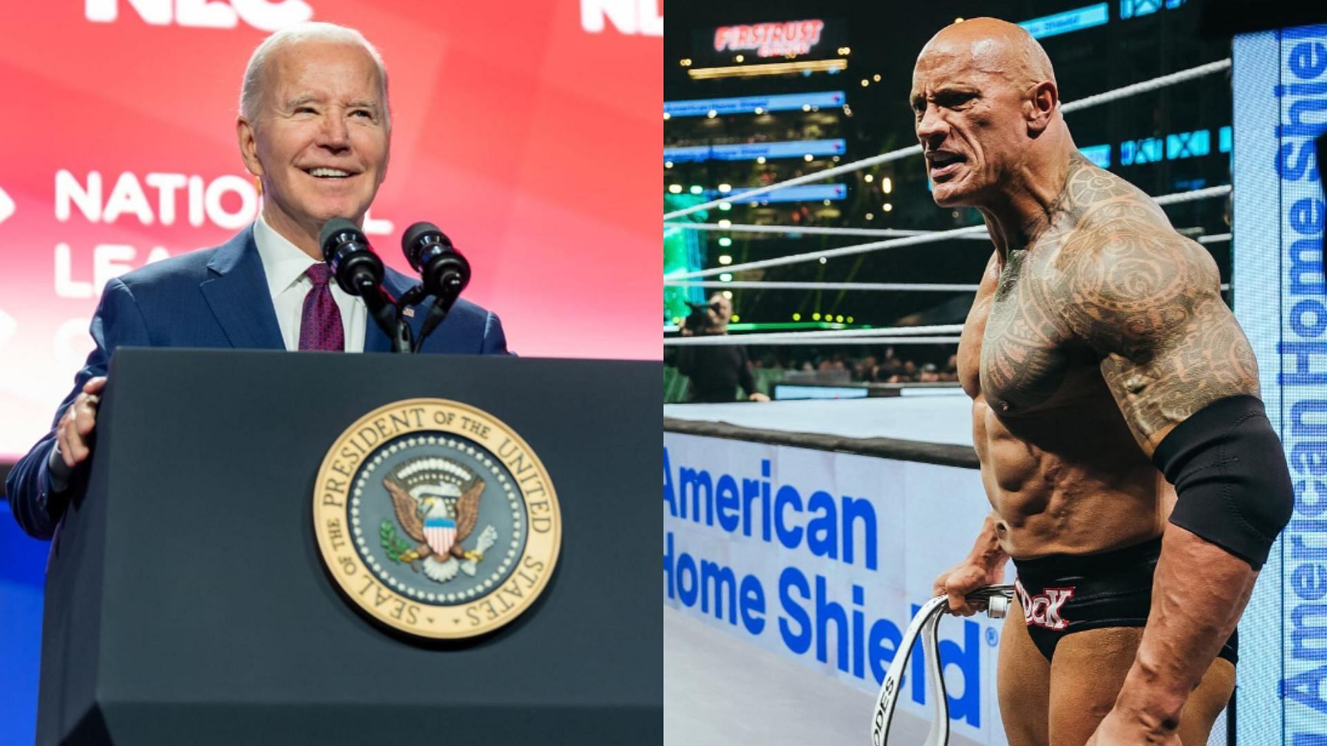 The President of the United States, Joe Biden and Dwayne 