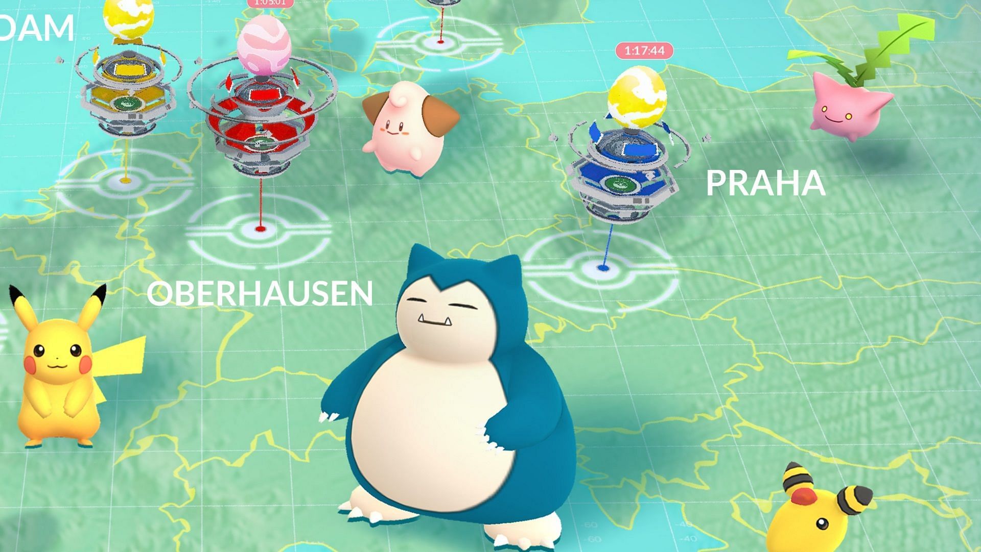 Pokemon GO is accessible in many countries, but prohibited in some (Image via Niantic)