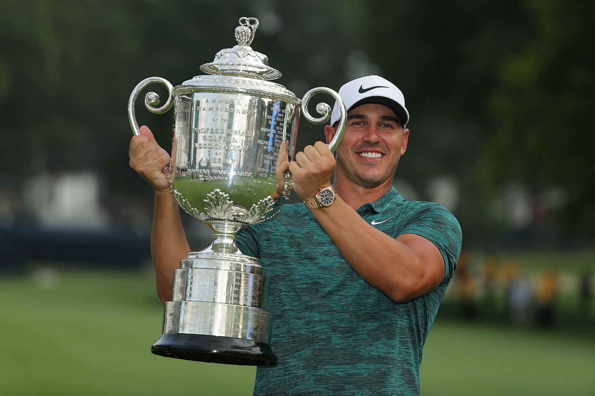 Brooks Koepka after winning in 2018