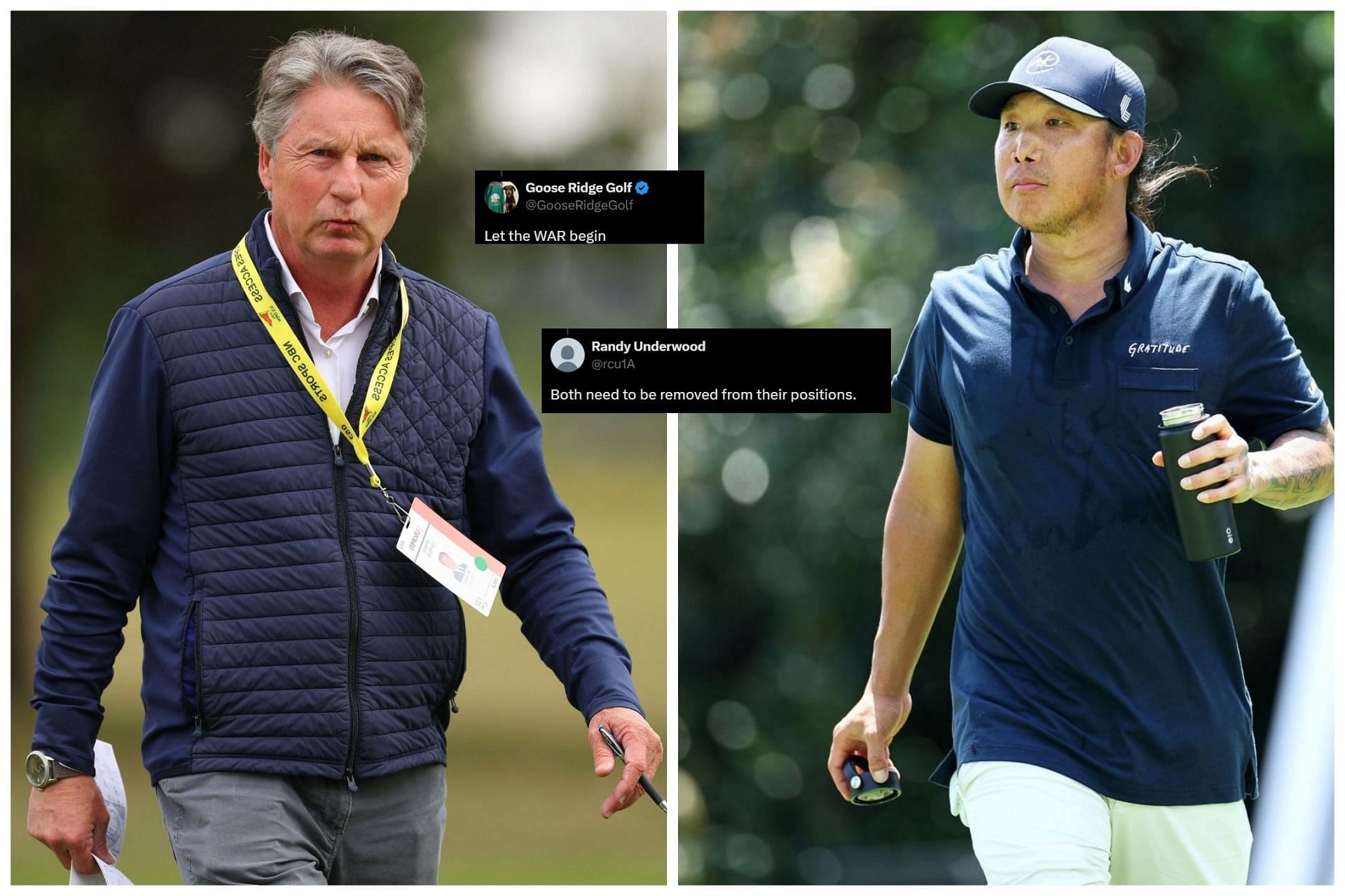 Brandel Chamblee and Anthony Kim