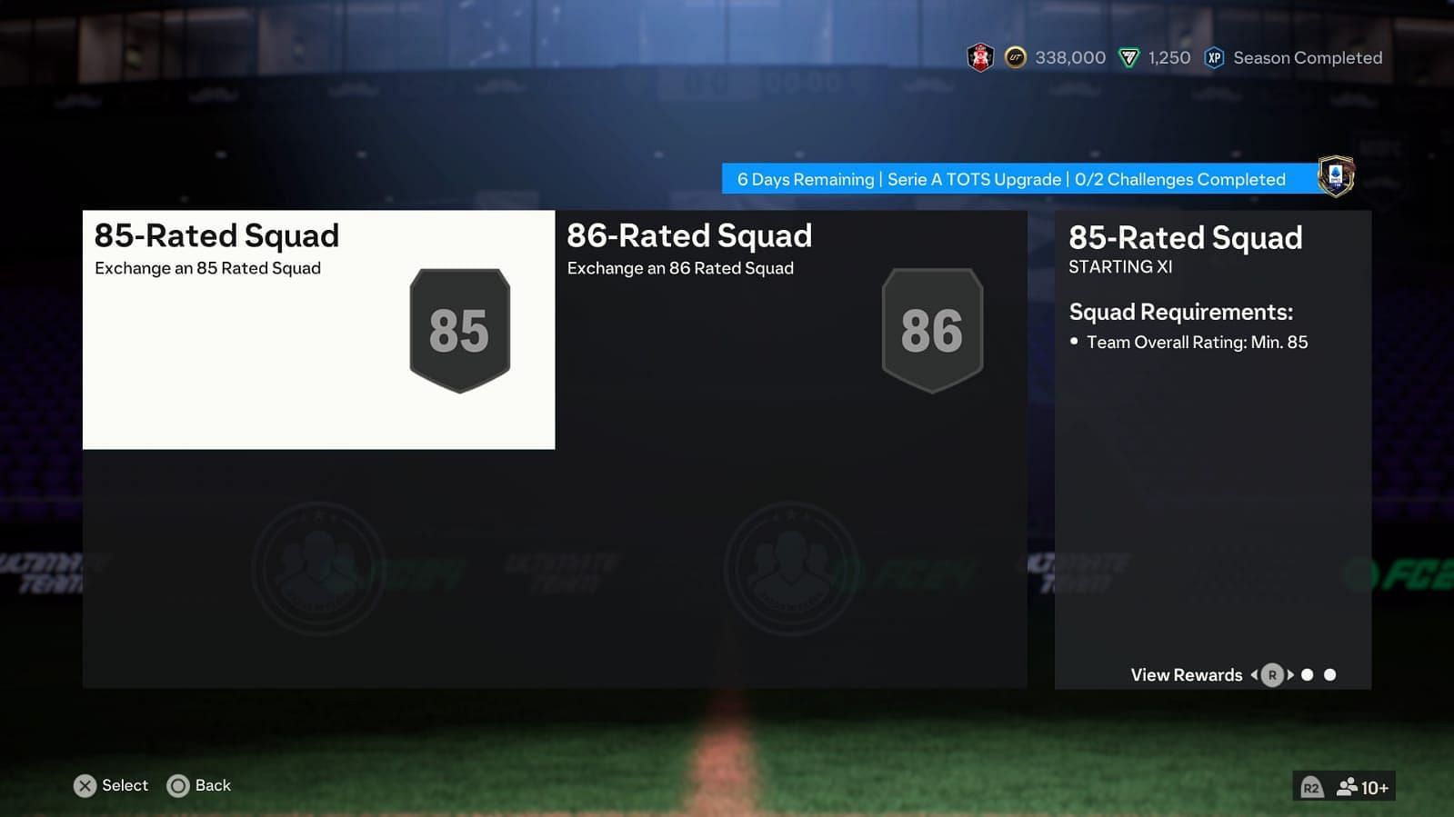 The SBC has two segments (Image via EA Sports)