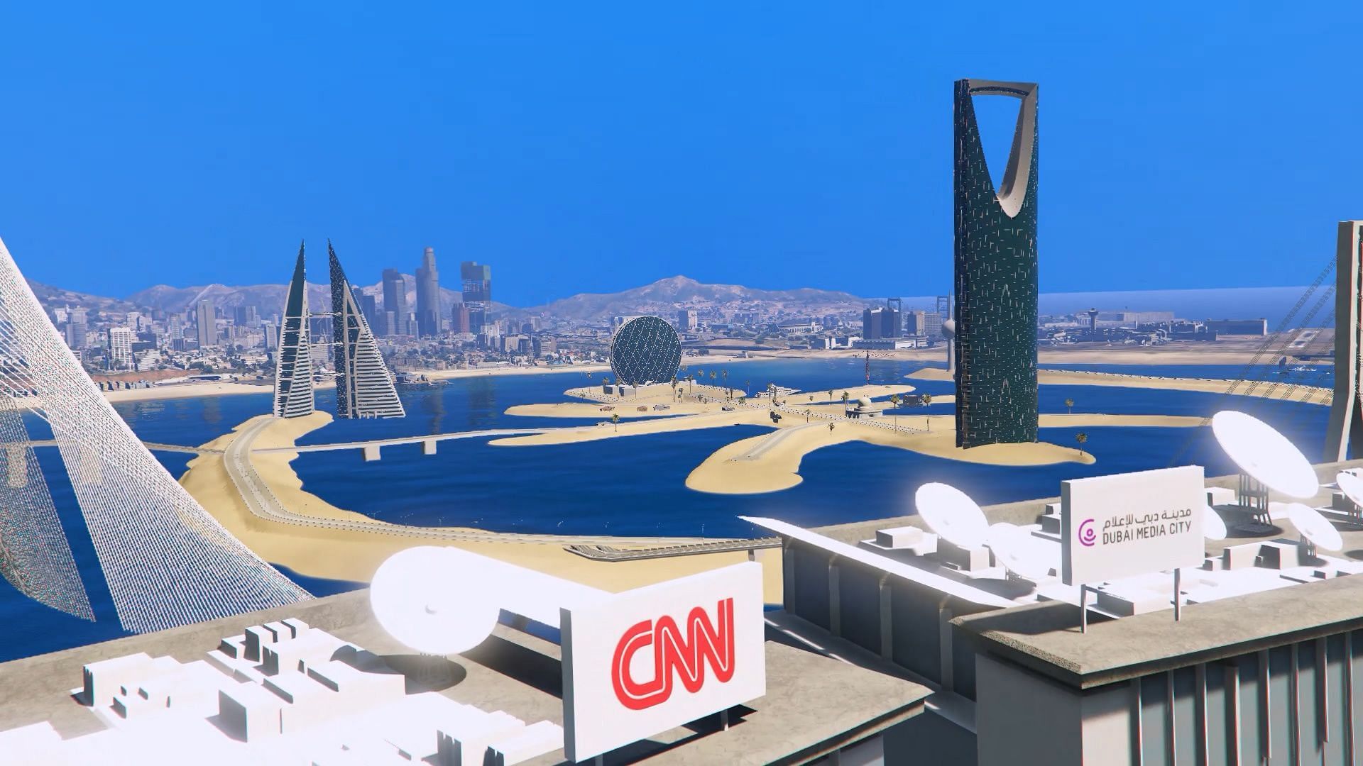 Explore Dubai right next to Los Santos with this mod (Image via GTA5-Mods)