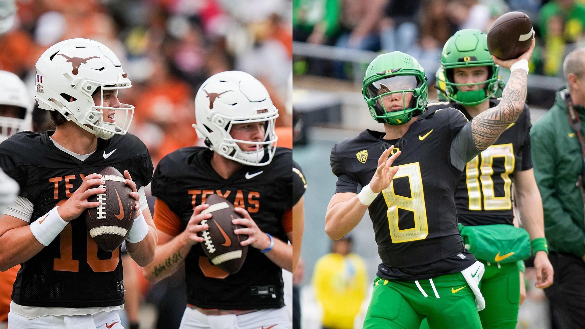 Texas and Oregon are two programs with stacked quarterback rooms in 2024