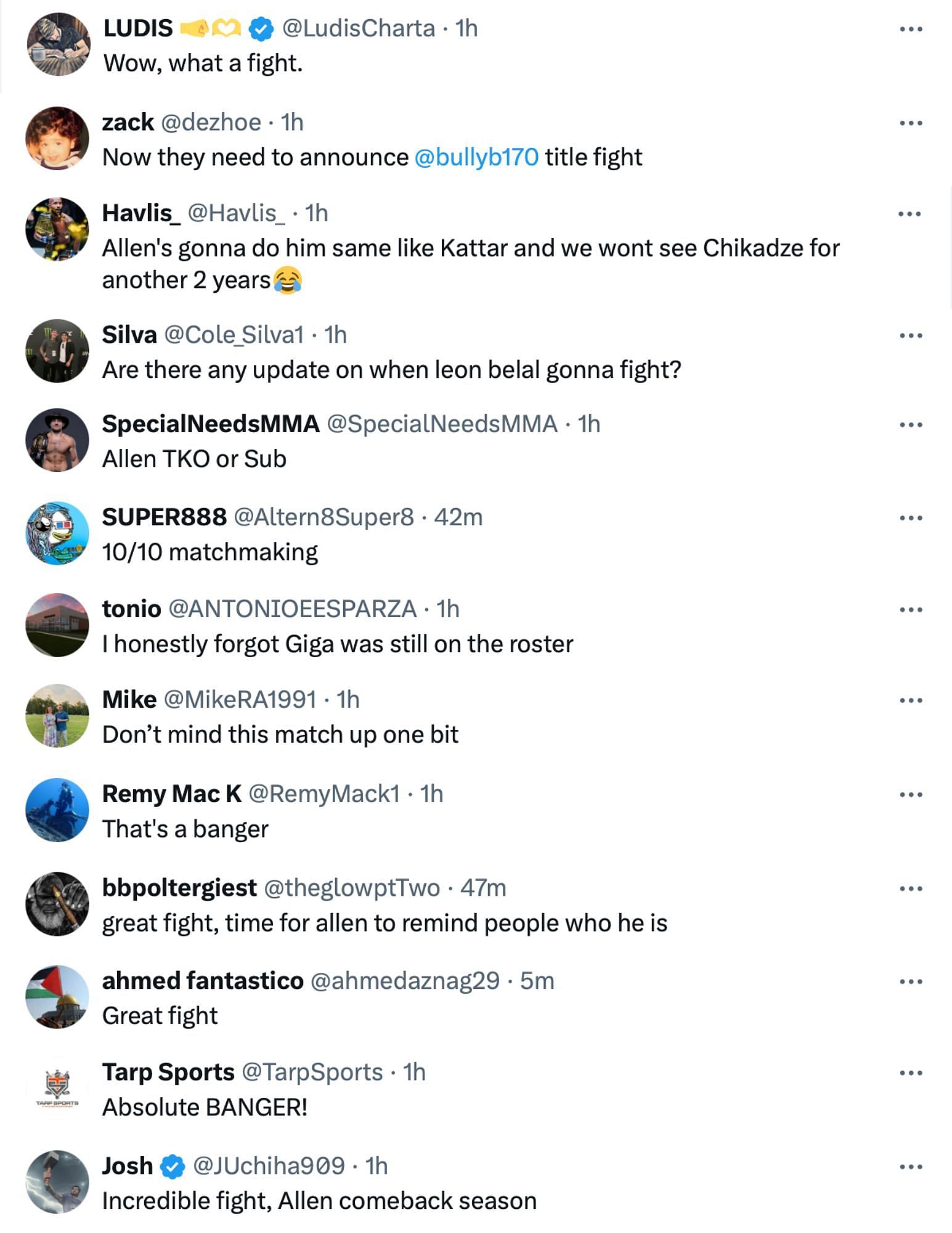 Fans react to Arnold Allen vs. Giga Chikadze being announced for UFC 304 [via @bigmarcel24 on X]