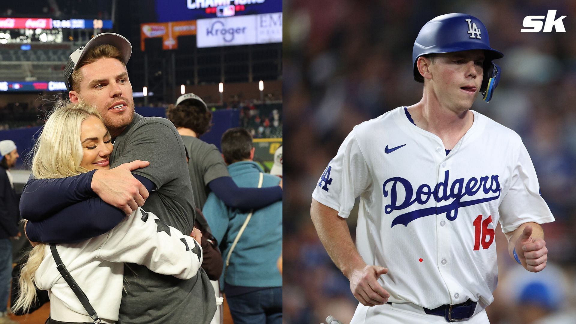 Freddie Freeman and his wife Chelsea attended a comedy show hosted by Dodgers catcher Will Smith