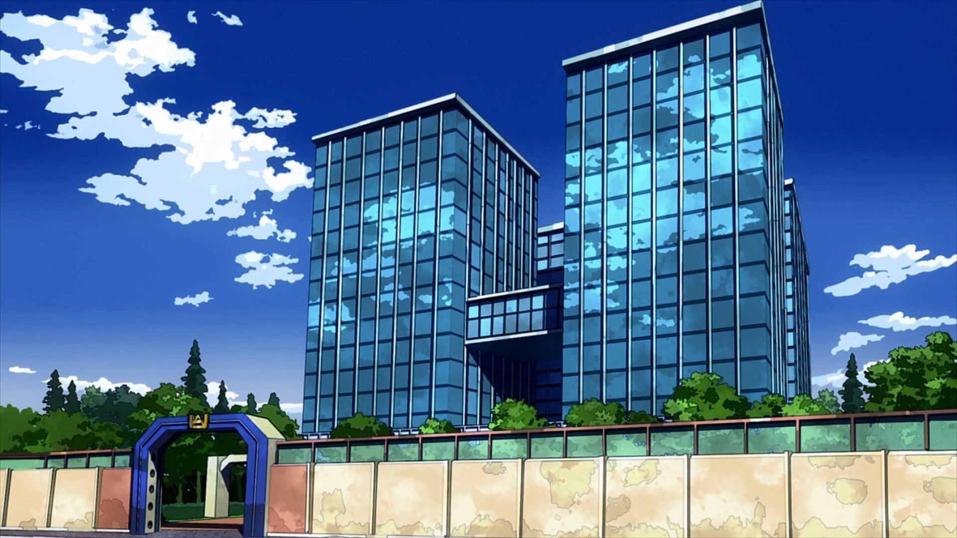 U.A, High School as seen in the My Hero Academia anime (Image via BONES)