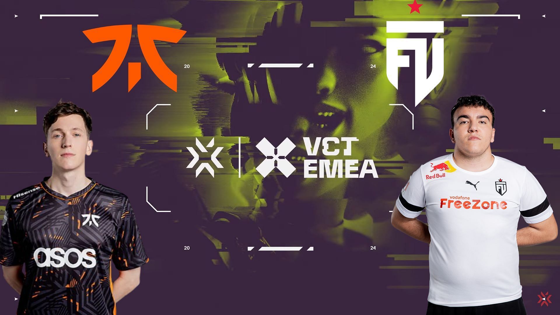 Fnatic vs FUT Esports at VCT EMEA 2024 Stage 1 (Image via Riot Games || Fnatic || FUT Esports)