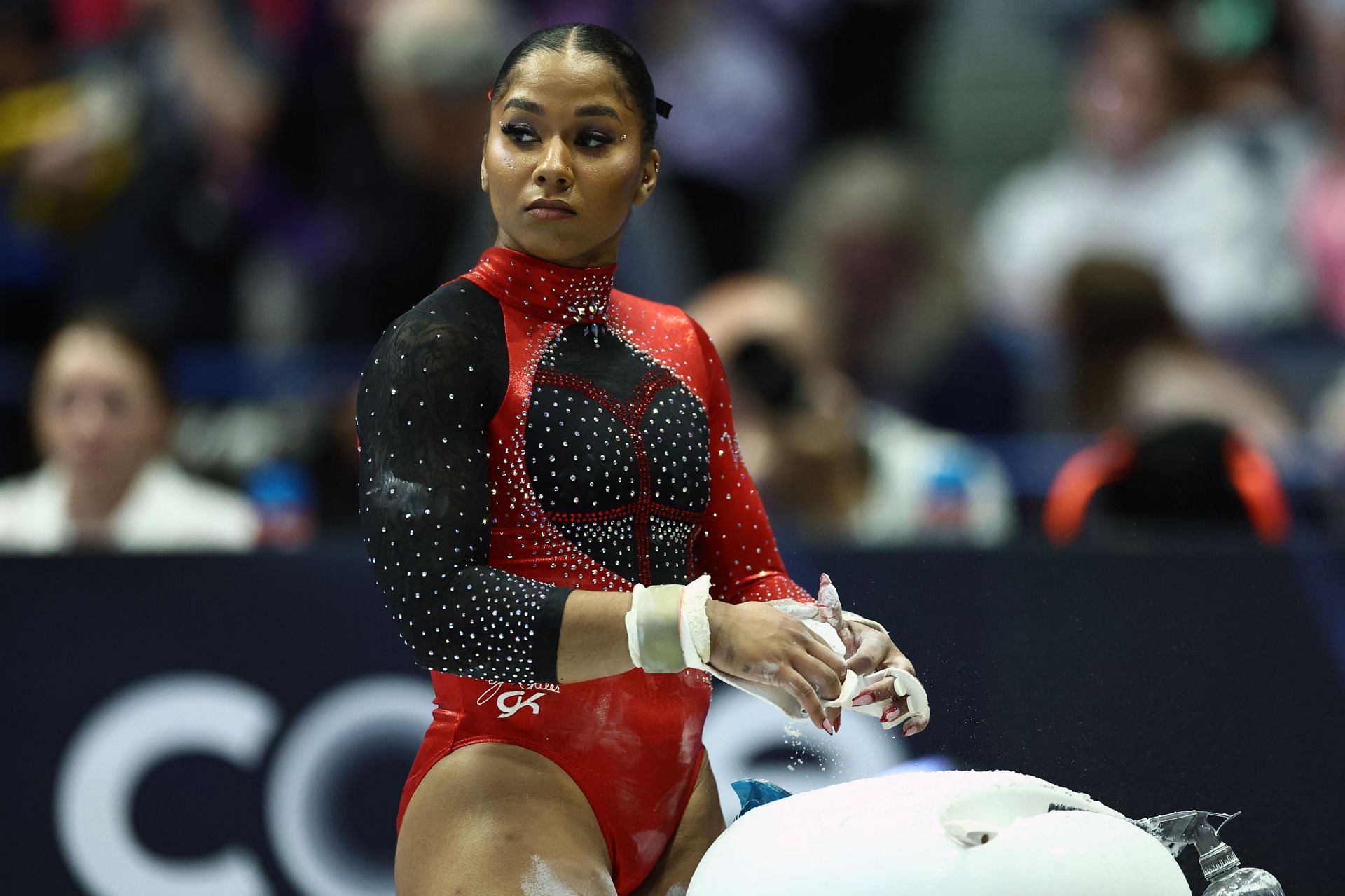 Jordan Chiles at the Connecticut Core Hydration Classic (Photo: Getty)