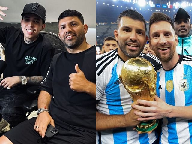 Aguero invites WestCOL to join him in Miami to meet Messi (Image via X/Alejandro13 and Kick Clips)