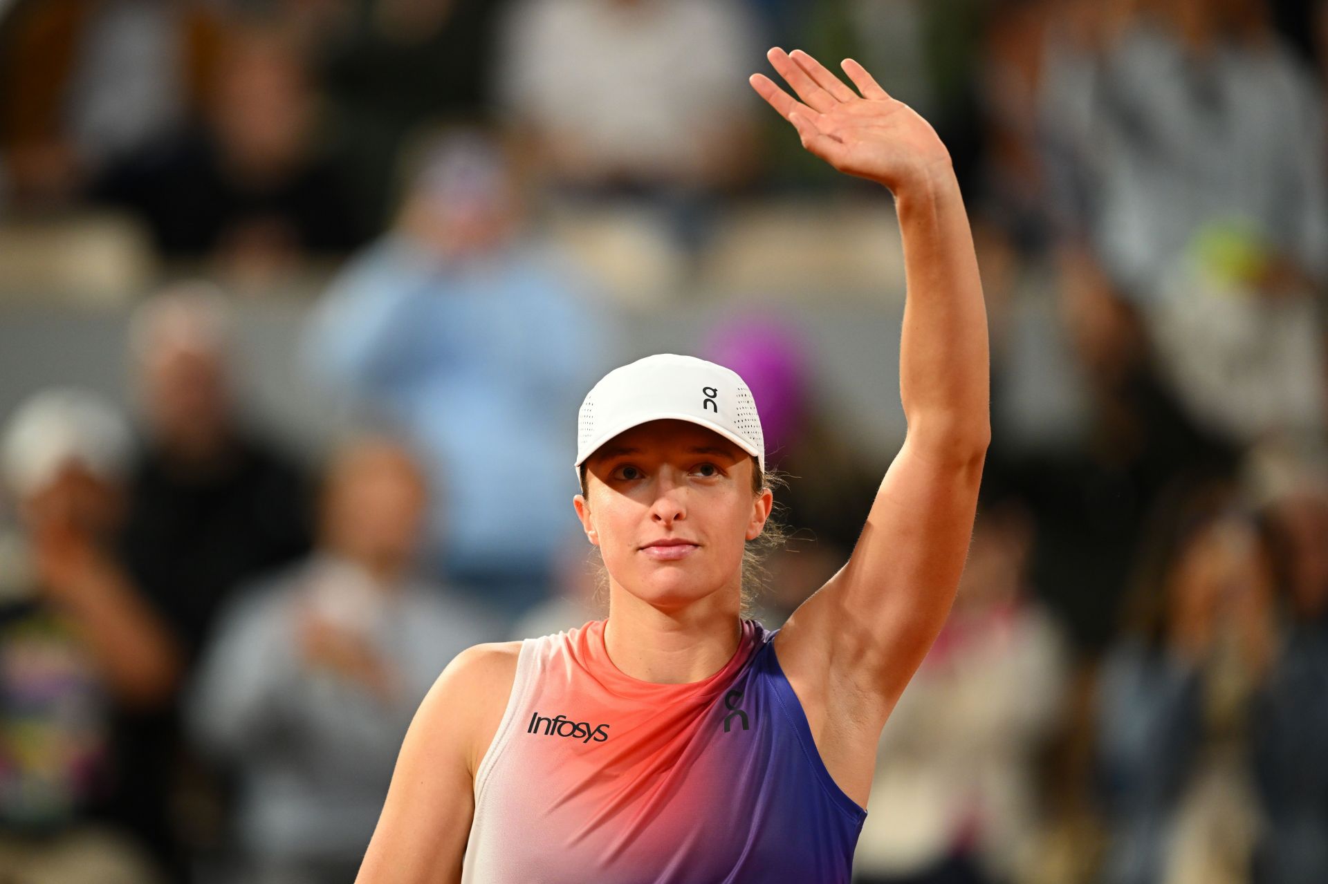 Iga Swiatek at the 2024 French Open (Photo: Getty)