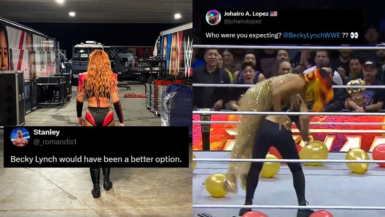 Fans were expecting Becky Lynch to show up on AEW Dynamite