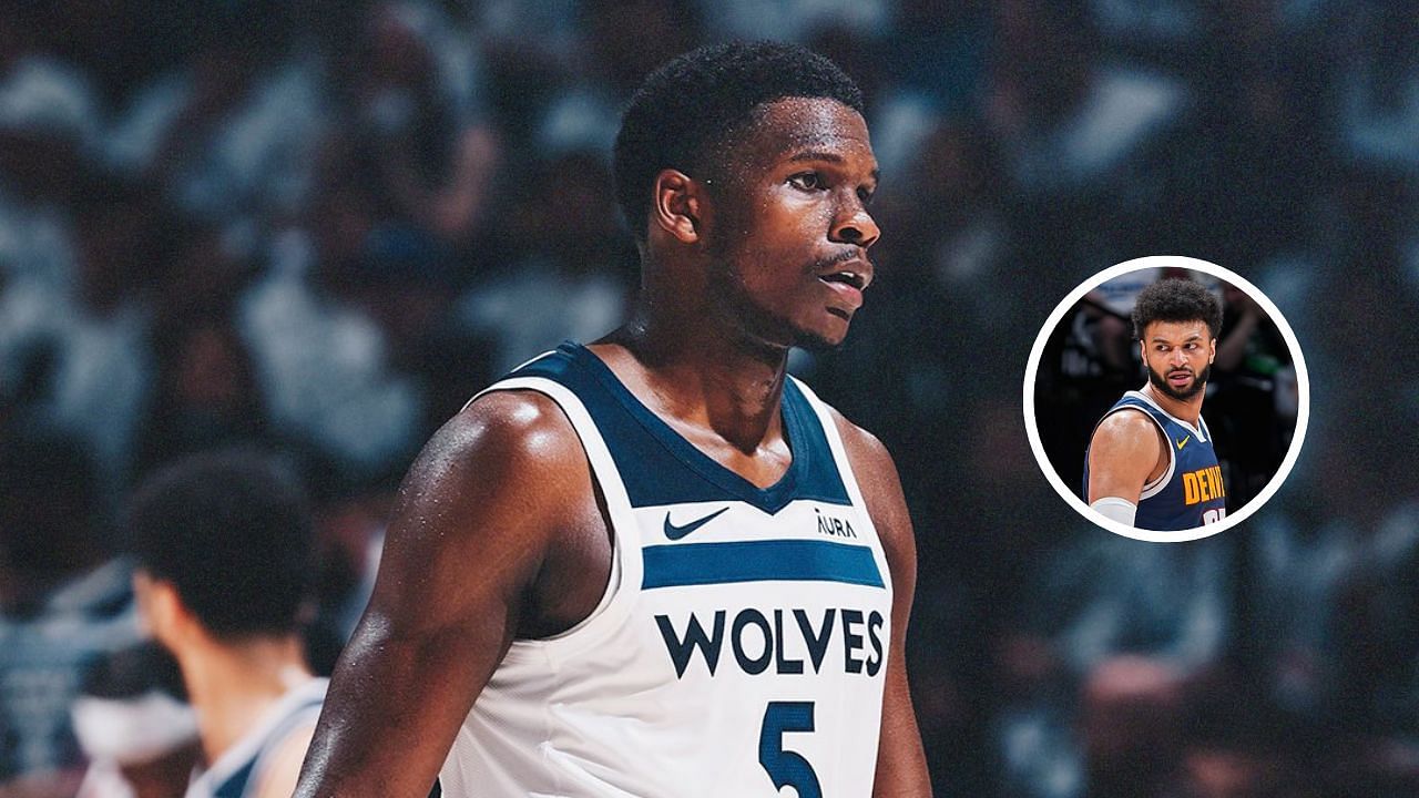 Anthony Edwards uncovers details of verbal back and forth with Jamal Murray (Images via Timberwolves and Nuggets &quot;X&quot;) 