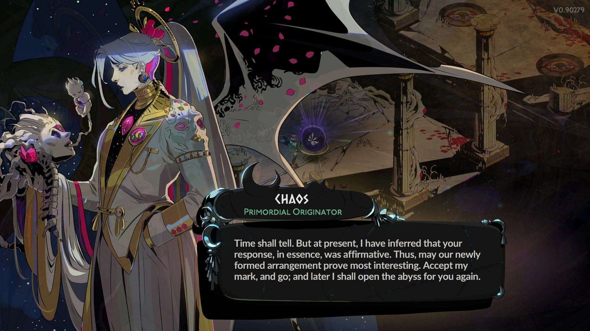 Chaos will give one Darkness for free (Image via Supergiant Games)
