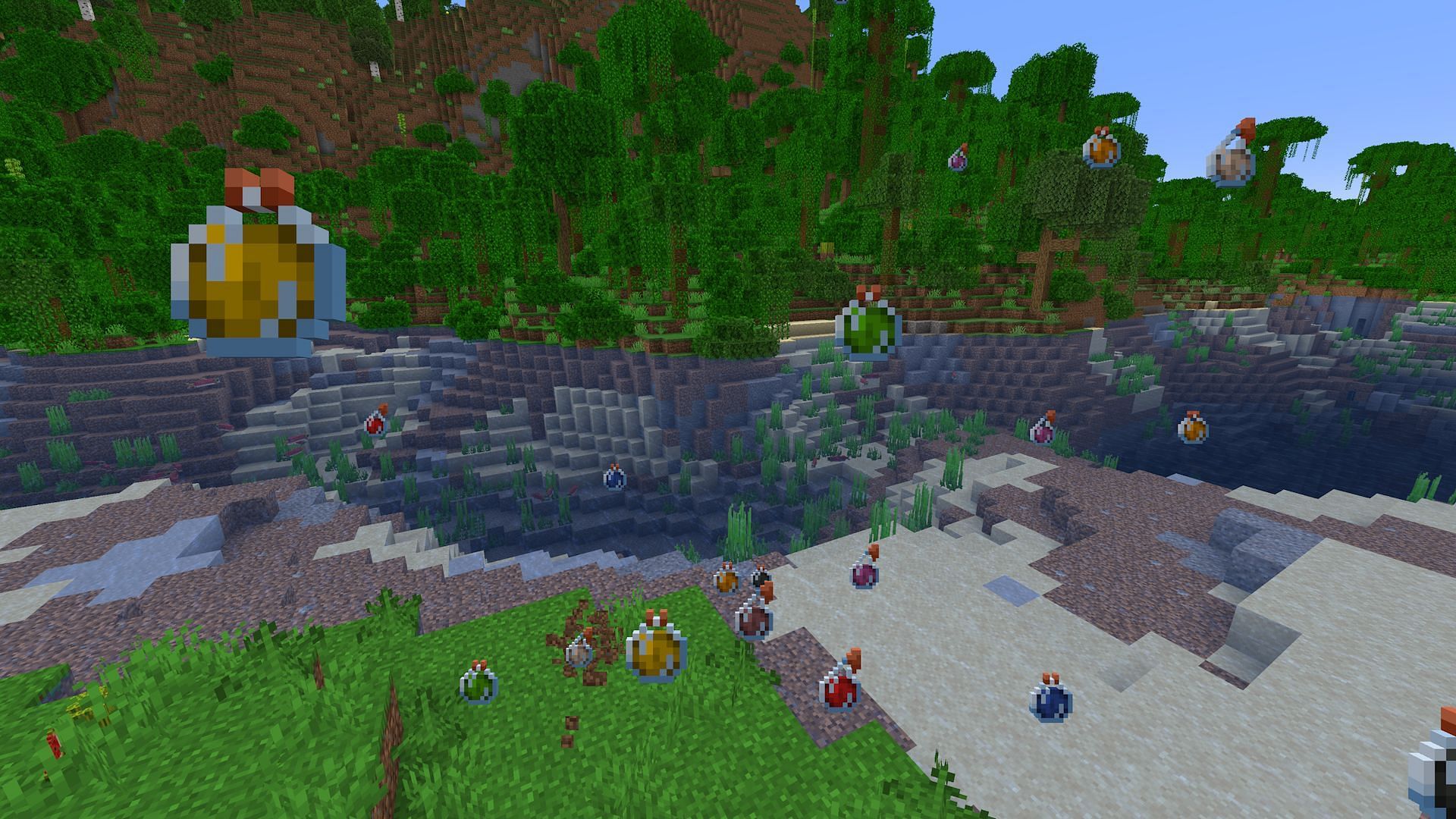 Minecraft potions range from incredibly useful to utterly pointless (Image via Mojang)