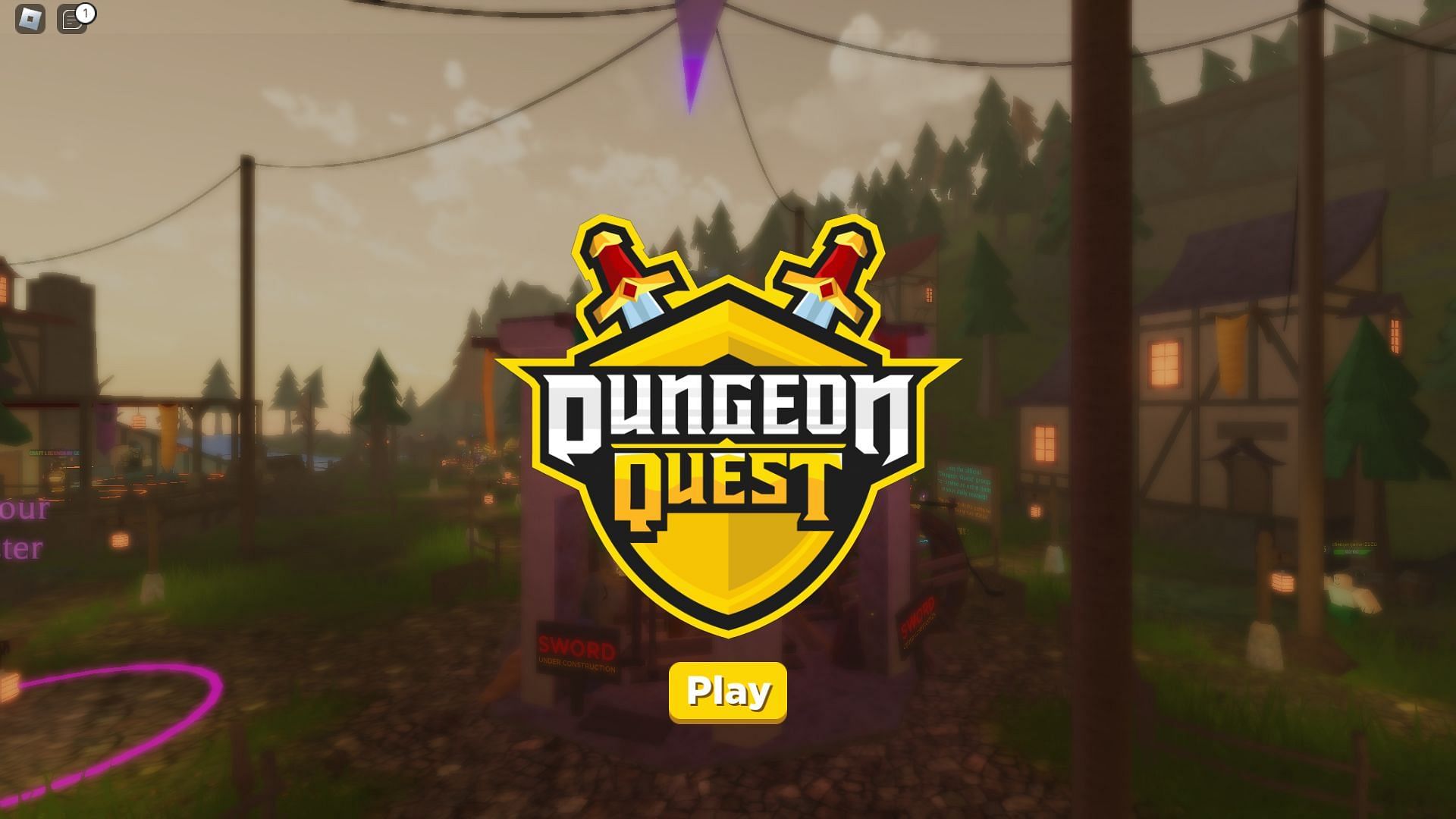 Introducing the core mechanics of Dungeon Quest (Image via Roblox)