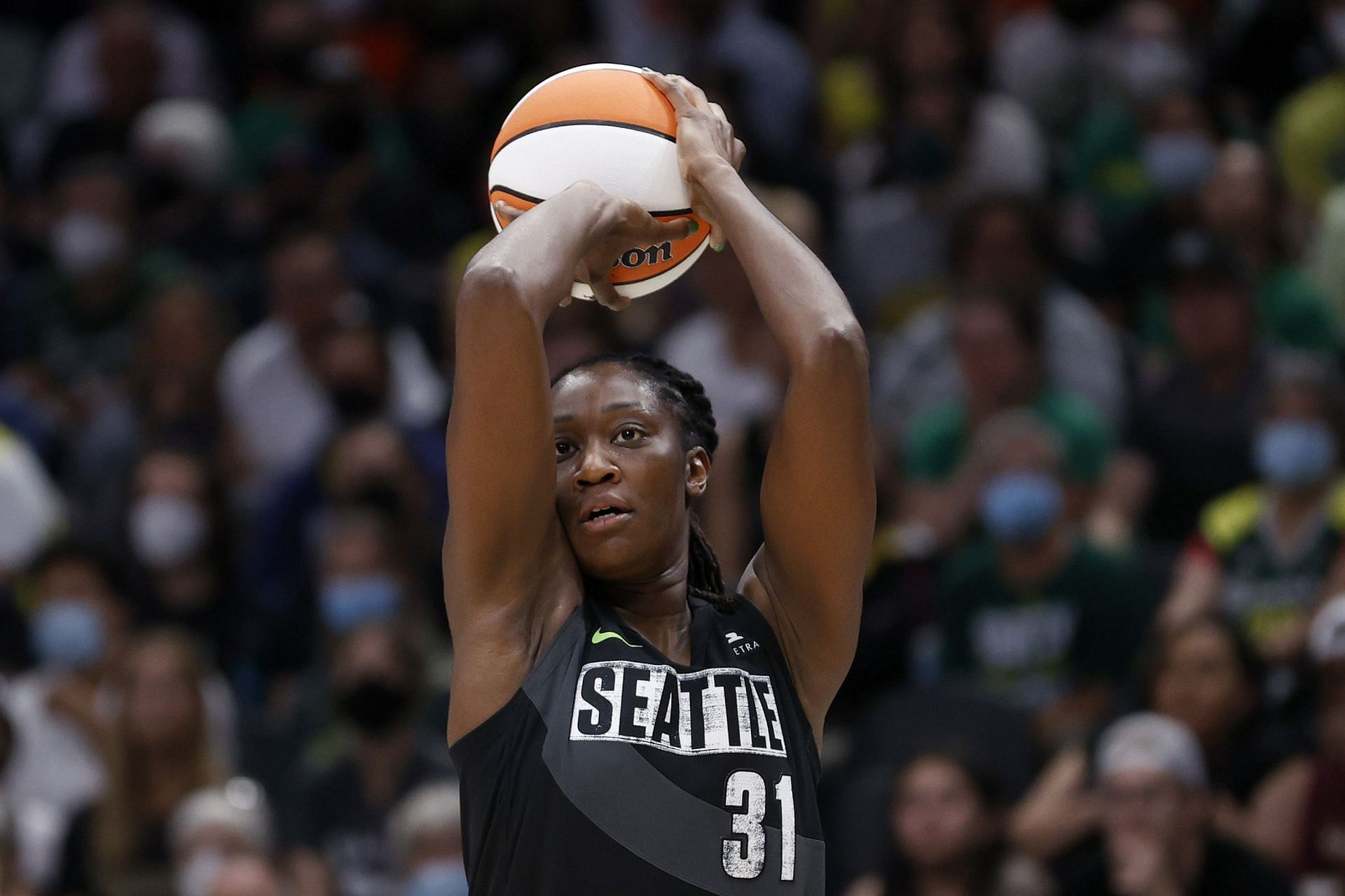 Tina Charles during her time with the Seattle Storm.