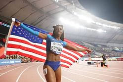 "I already have confidence going in" - Brittany Brown after defeating Shericka Jackson in the 200m at the 2024 Oslo Diamond League