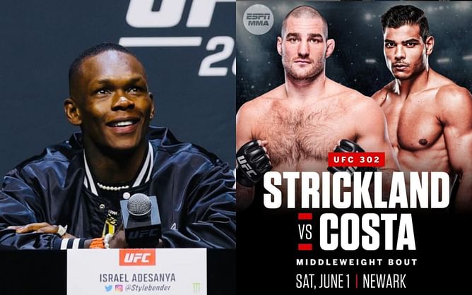 Israel Adesanya predicts Sean Strickland vs. Paulo Costa ahead of UFC 302: “It’ll be interesting"