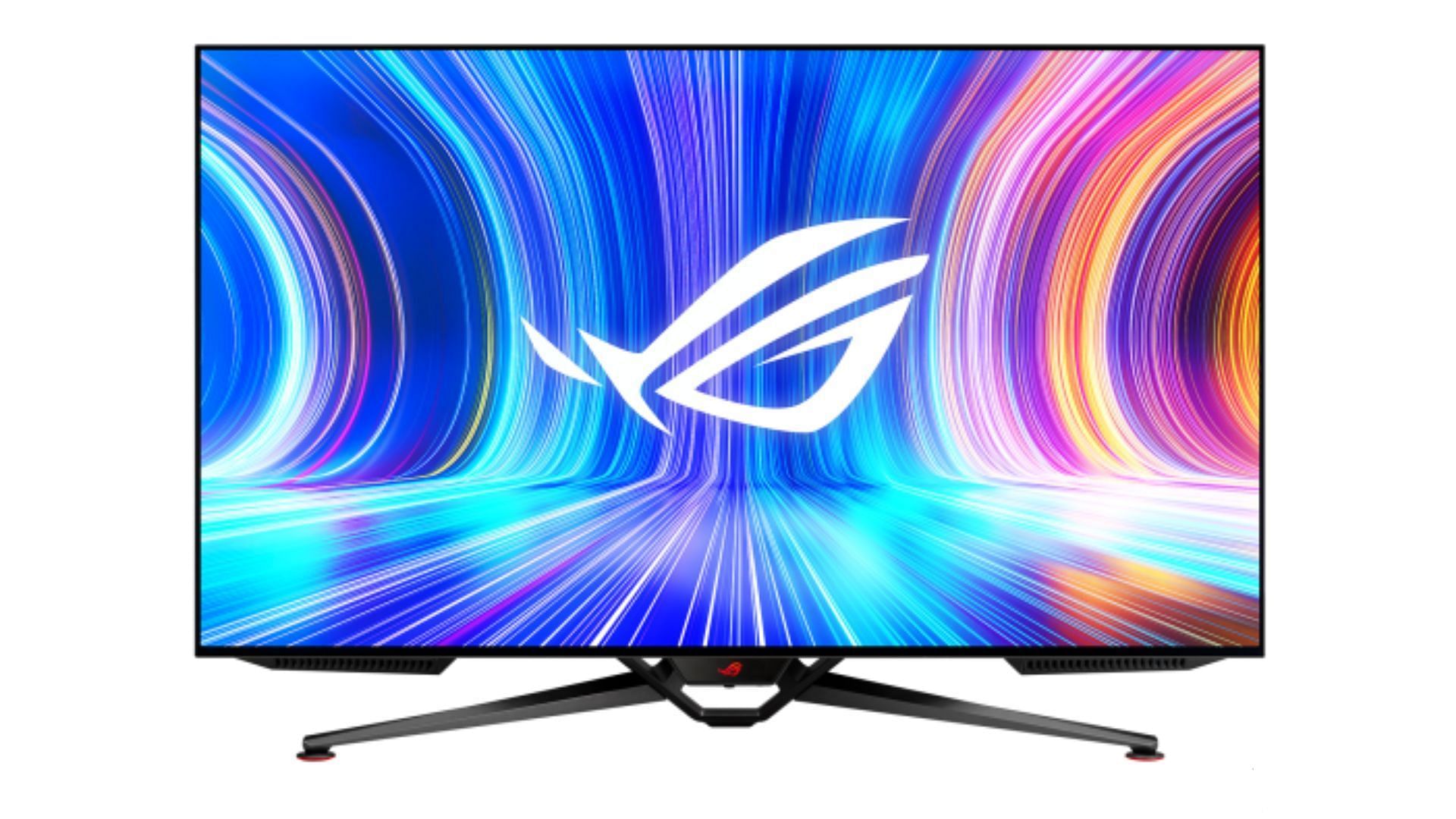 ROG Swift PG42UQ is a large 42-inches 4K gaming monitor (Image via ASUS)