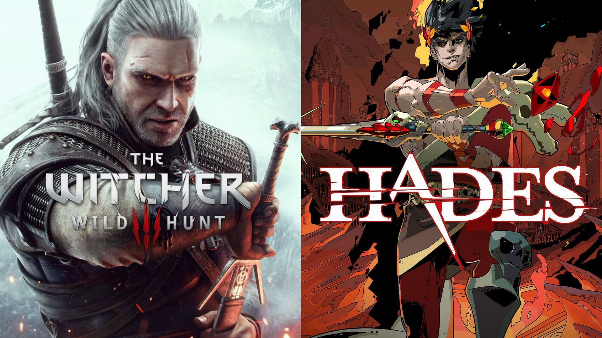 Witcher 3 and Hades promotional image