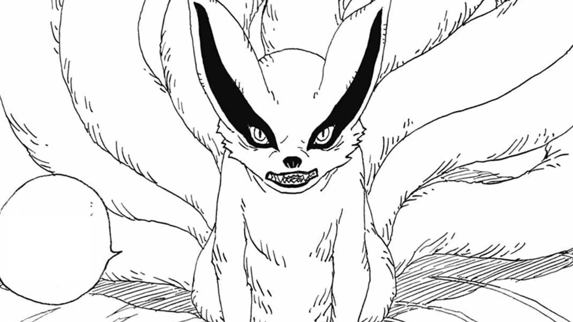 Kurama as seen in Boruto: Two Blue Vortex chapter 10 (Image via Shueisha)