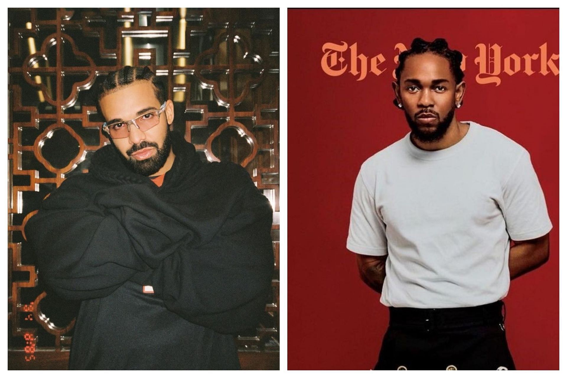 Kendrick Lamar has made things even more intense with his latest diss on Drake. (Image via Drake, Kendrick Lamar, Instagram)