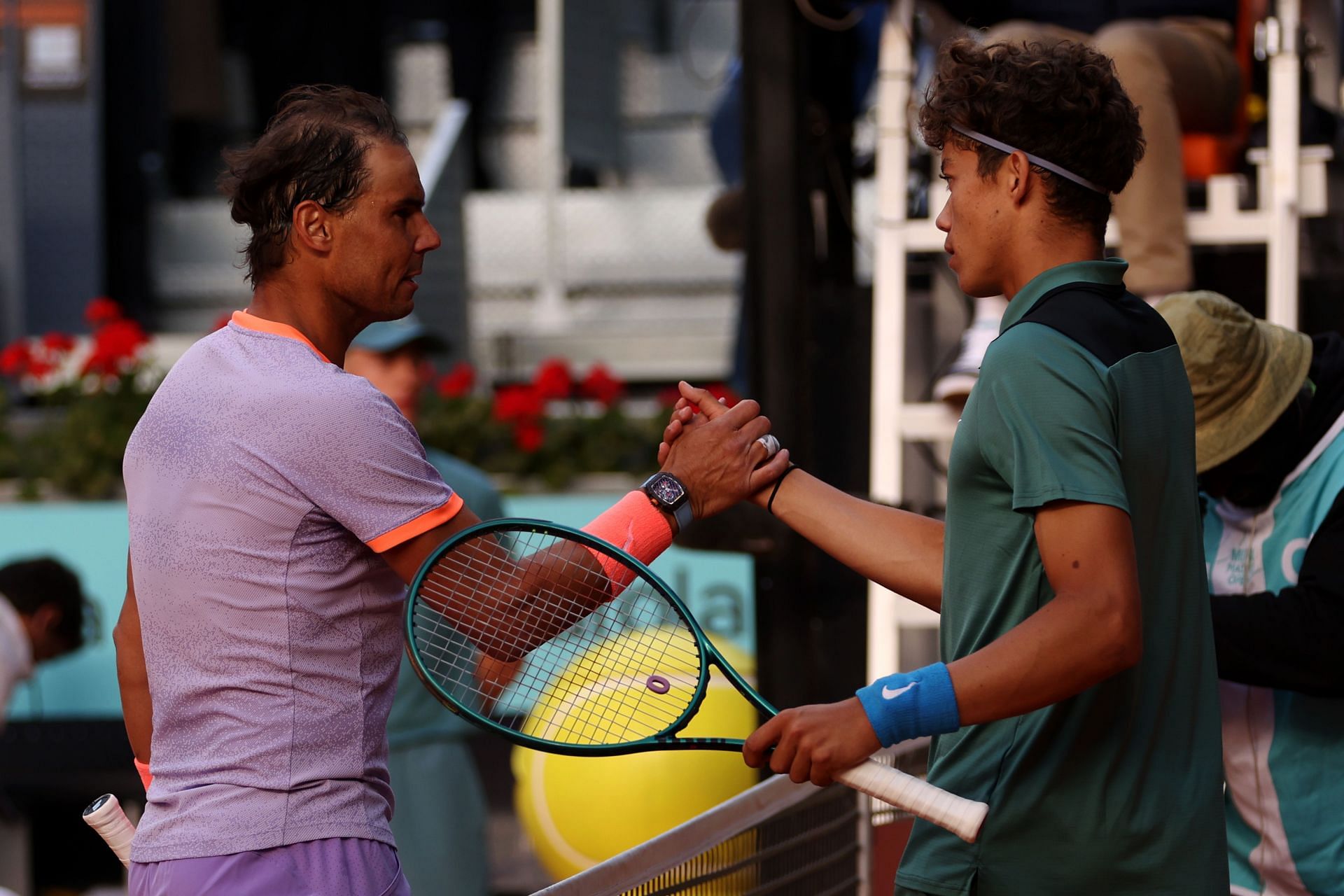 Rafael Nadal and Darwin Blanch at Mutua Madrid Open 2024