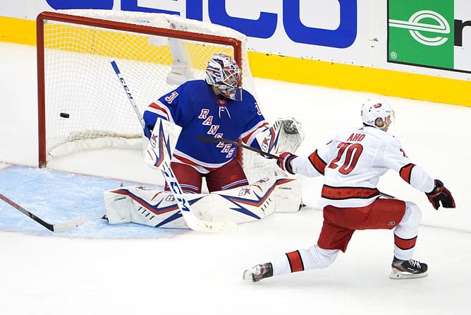 WATCH: Massive brawl erupts between Rangers and Hurricanes in Game 1 of Round 2