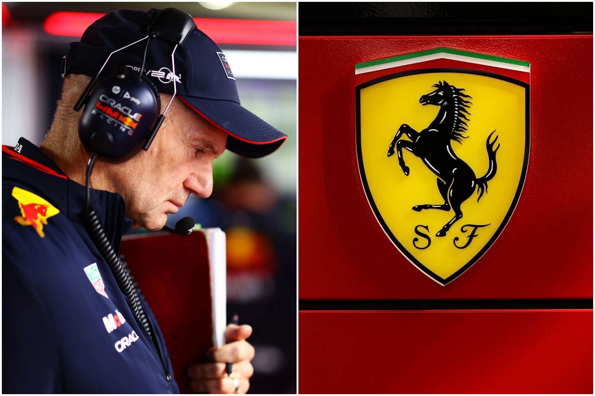 Ferrari approached Adrian Newey three times (Collage via Sportskeeda)