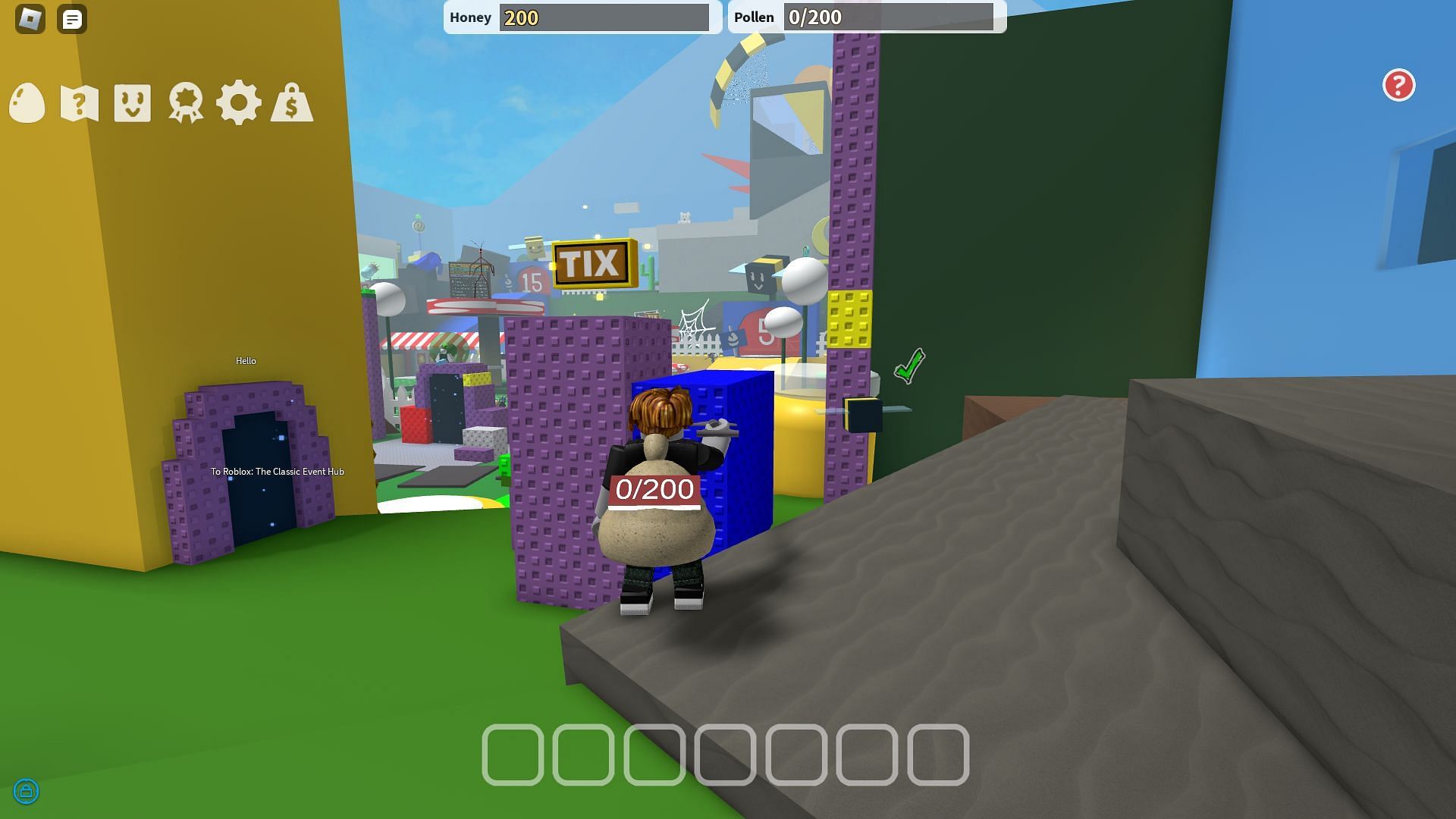 The Tix are spread all across the map (Image via Roblox)