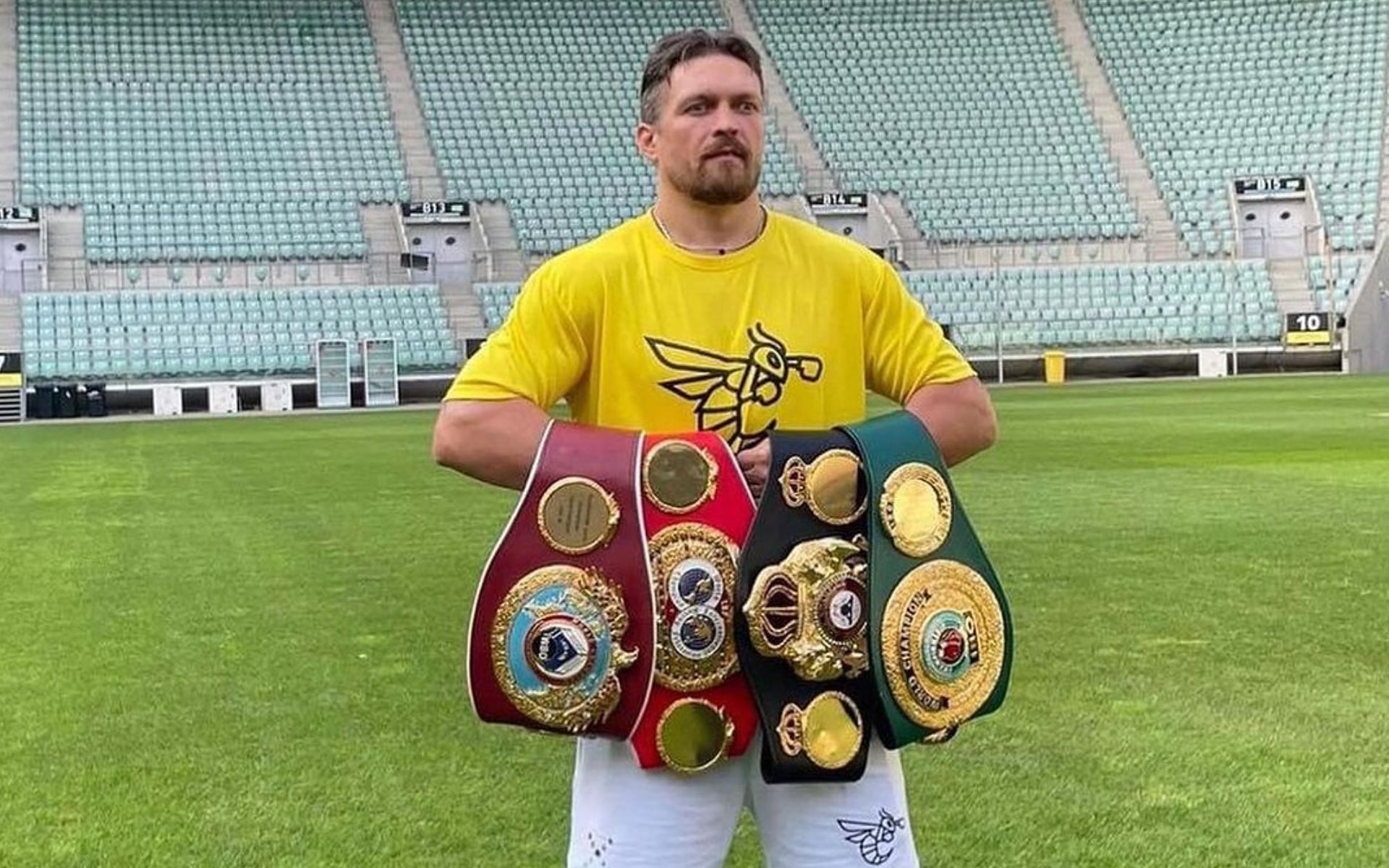 Oleksandr Usyk becomes the first undisputed heavyweight champion in the four belt era [Image courtesy @uskaa on Instagram]