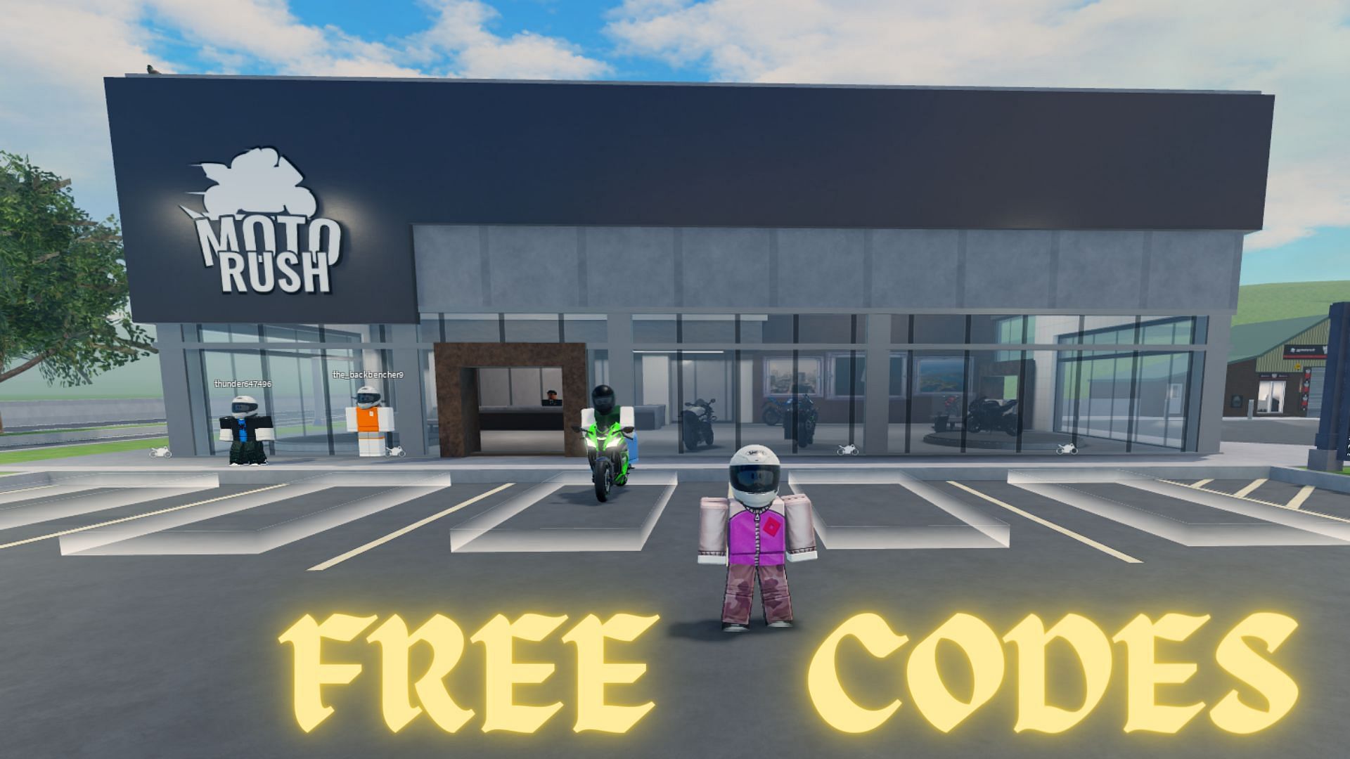 Free Active codes in MotoRush (Image via Roblox || Sportskeeda)