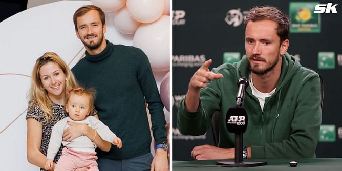 "I'm there less than my wife, my daughter feels it" - Daniil Medvedev on daughter Alisa concealing her 'character' from him due to his frequent travel