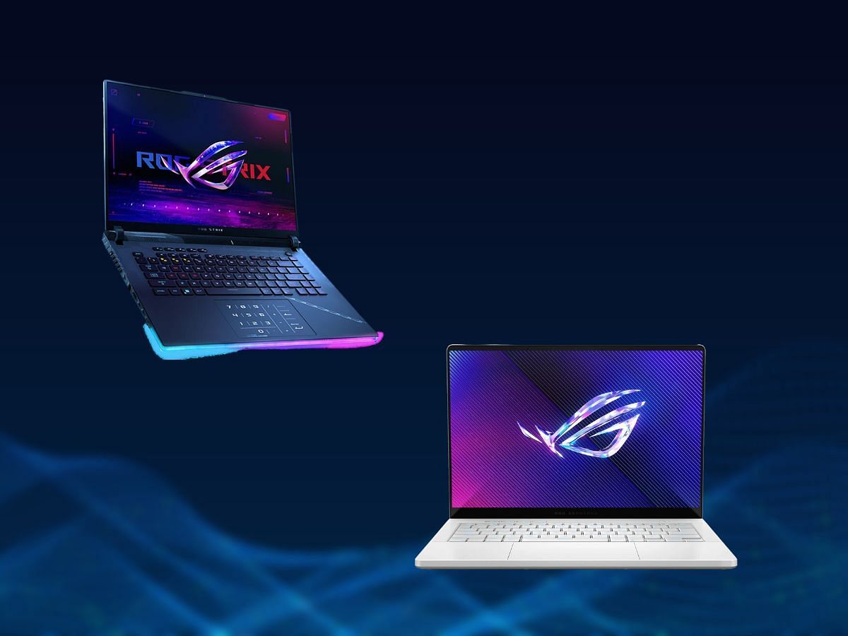 The Asus ROG Strix Scar 16 vs Asus ROG Zephyrus G14 comparison (Image via Asus)