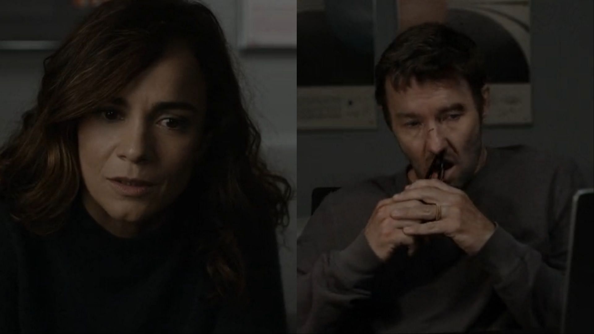 Alice Braga as Amanda and Joel Edgerton as Jason (Image via Apple TV+)