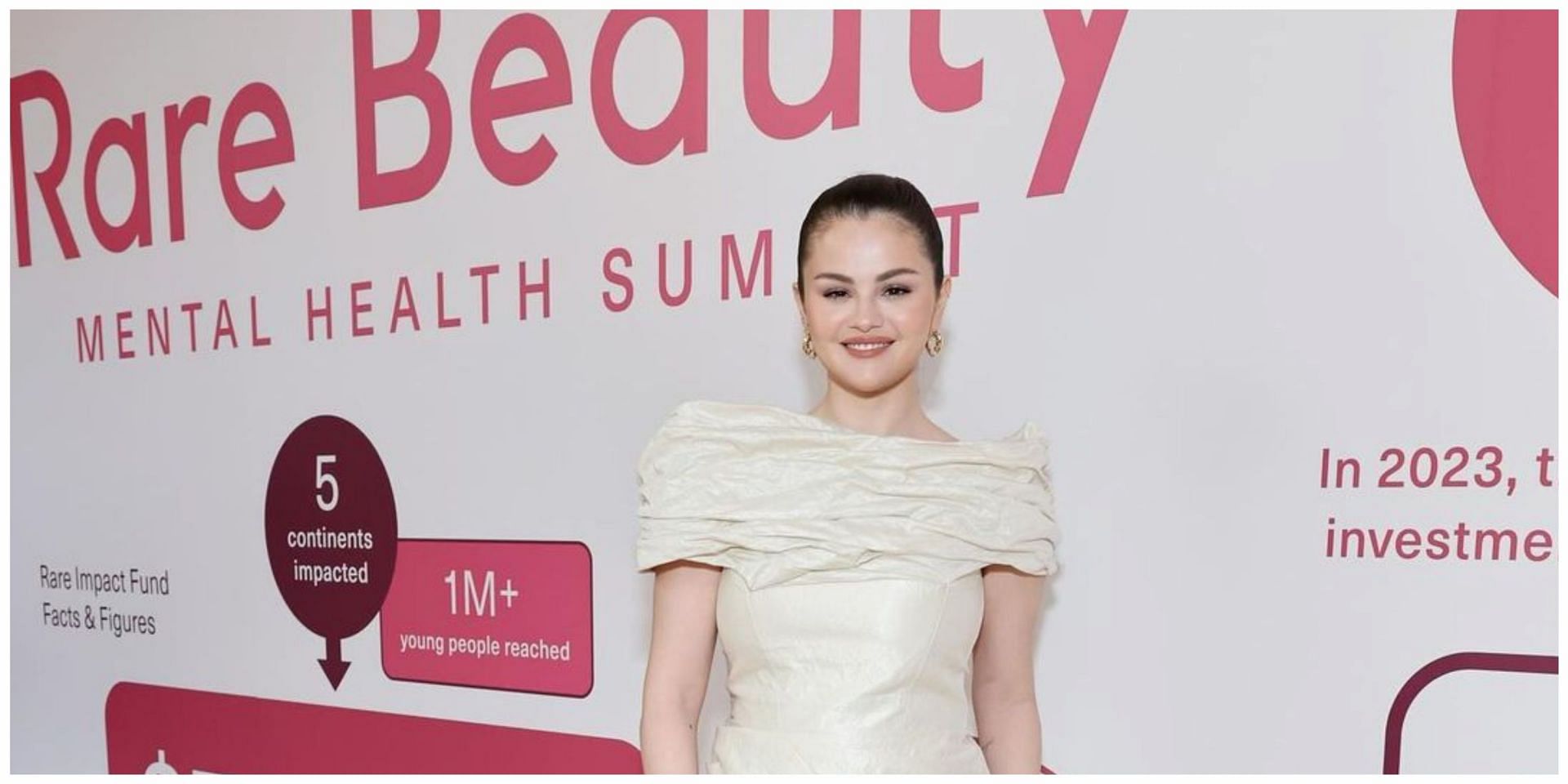 Selena Gomez at the Rare Beauty mental health summit 2024. (Image via Instagram/ @selenagomez)