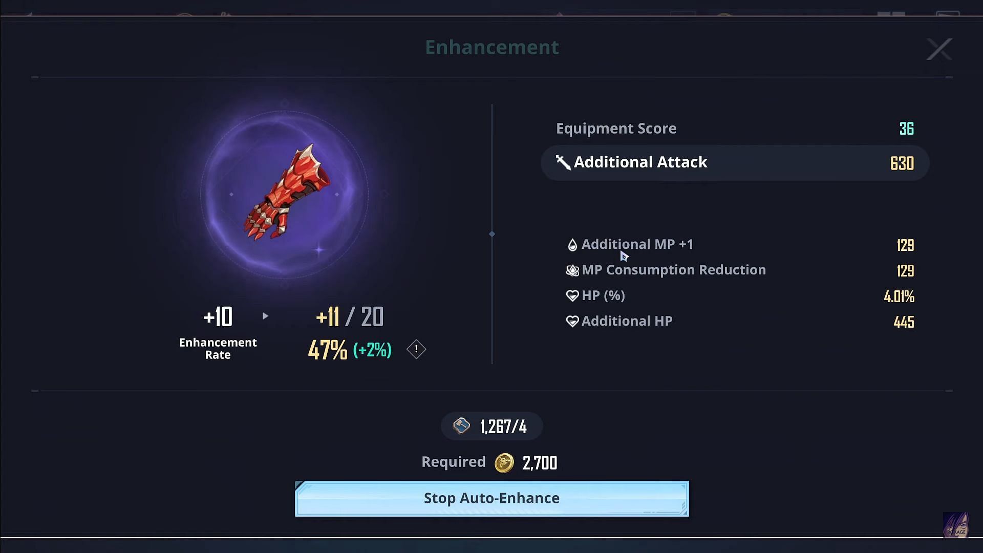 Artifact enhancement (Image via Netmarble || YouTube/RoKage)