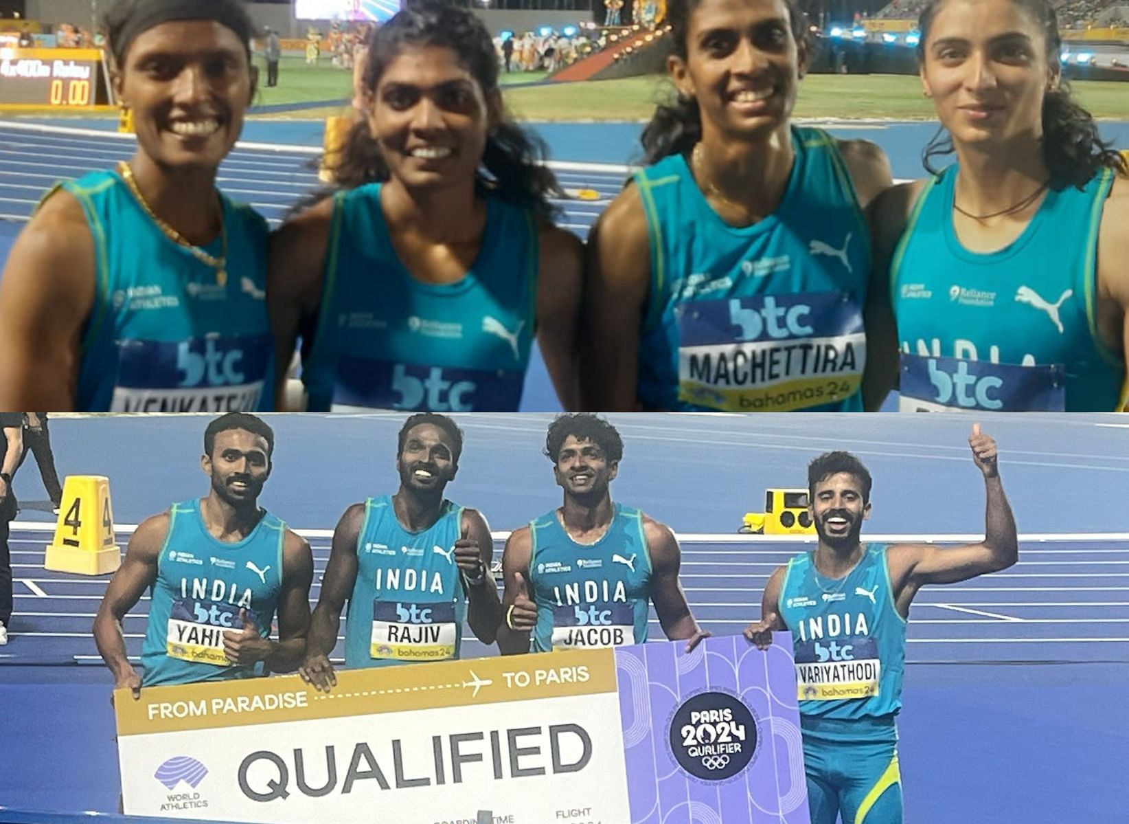 World Athletics Relay Bahamas 2024 Indian women’s and men’s 4x400m