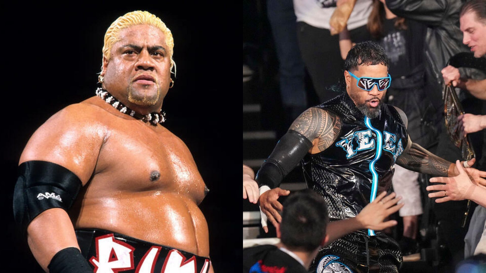 Rikishi (left) and Jey Uso (right)