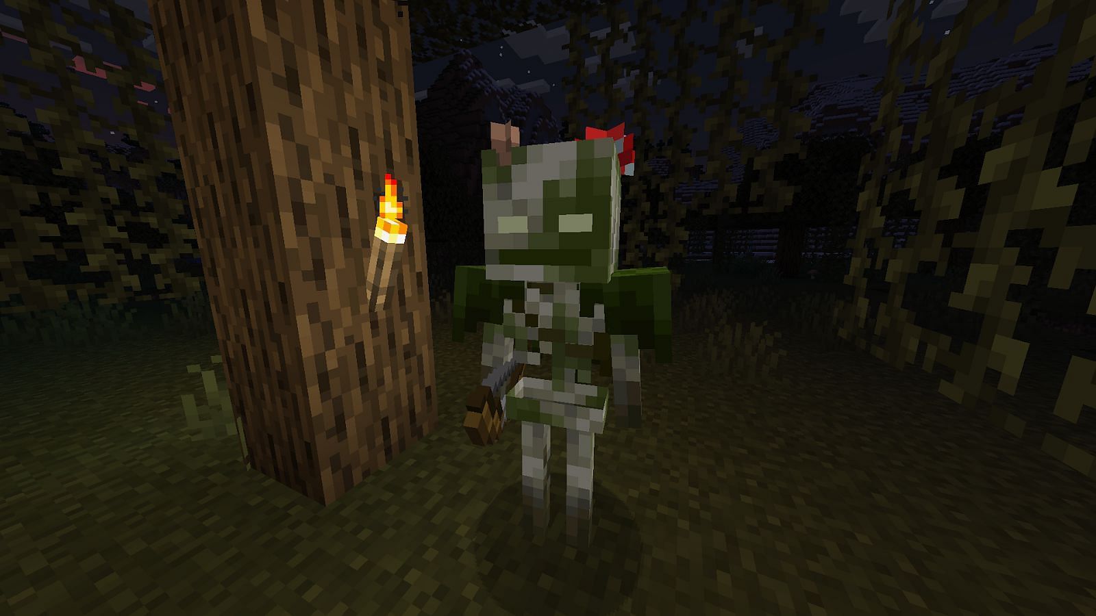 The bogged is a new and dangerous skeleton variant that haunts Minecraft 1.21&rsquo;s swamps (Image via Mojang Studios)