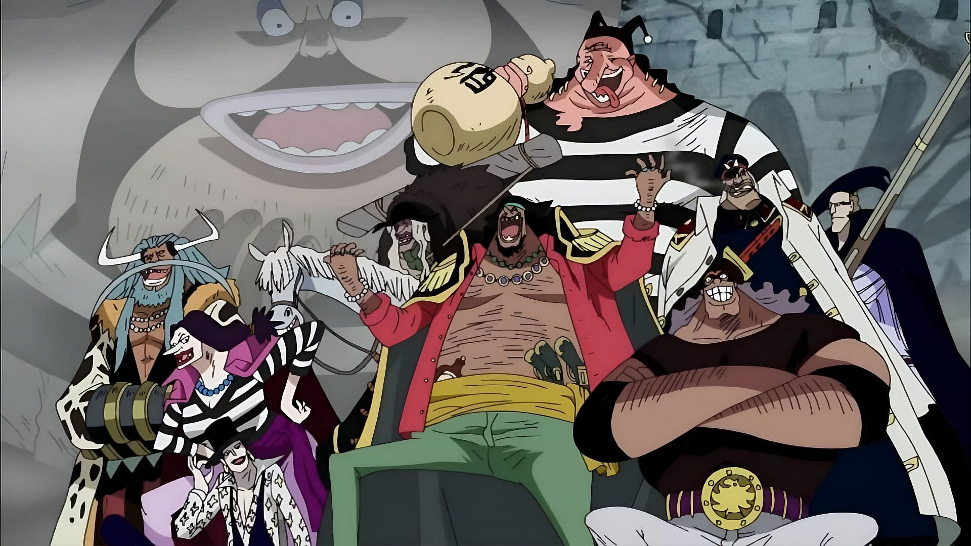 Blackbeard Pirates as seen in the anime (Image via Toei Animation)