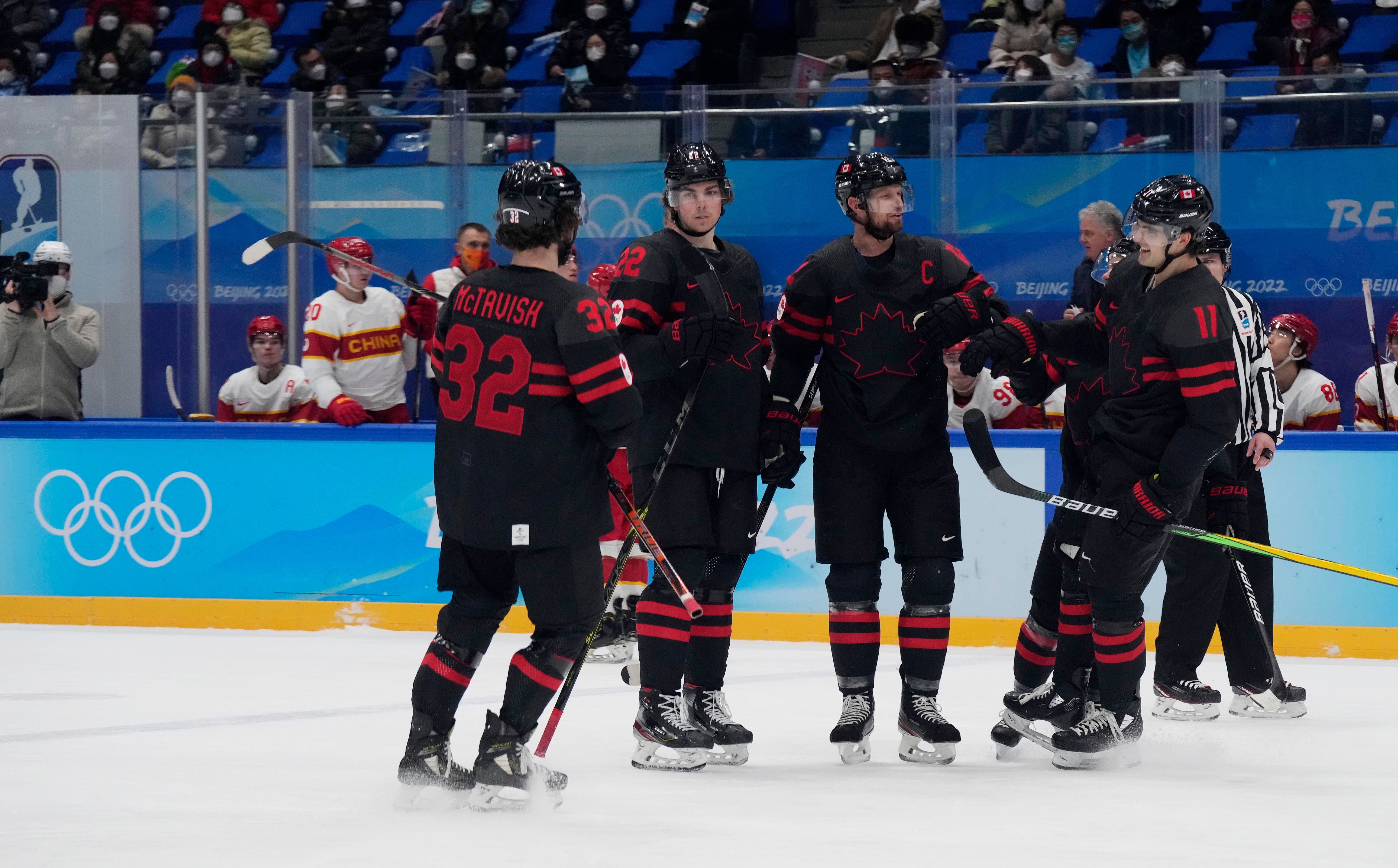 Olympics: Ice Hockey-Men Qualification Match for Quarterfinal CAN-CHN