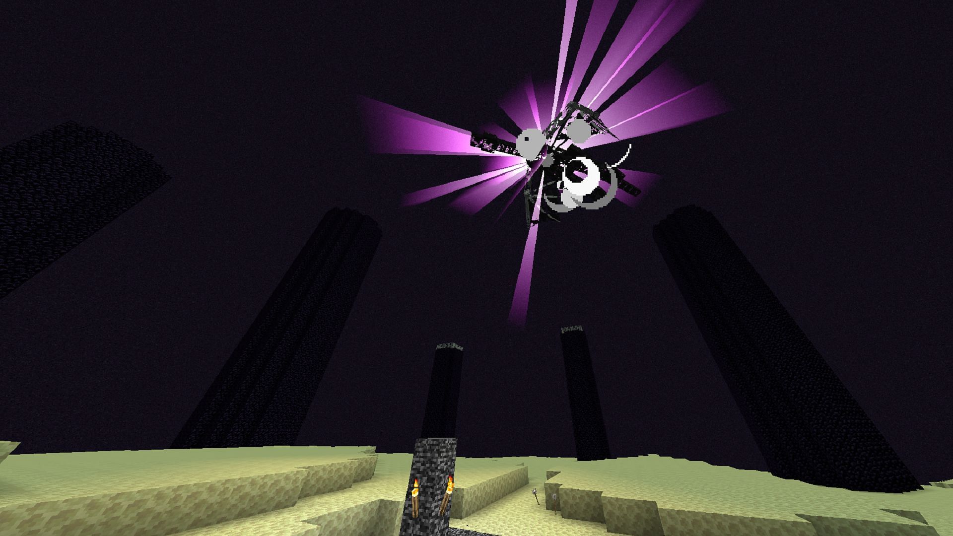 Beating the Ender Dragon in Minecraft is great, but the End otherwise feels a bit anticlimactic (Image via Mojang)