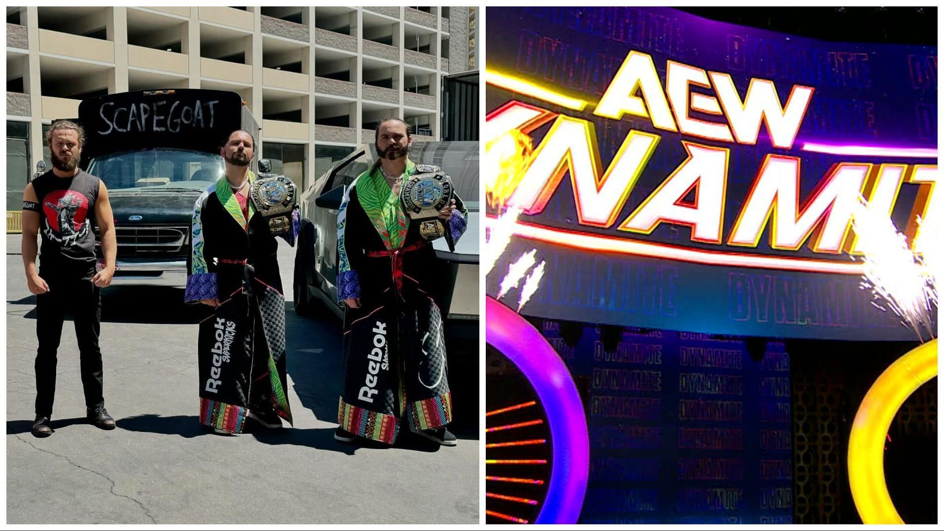 Jack Perry and The Young Bucks at AEW Double Or Nothing, the new AEW Dynamite set