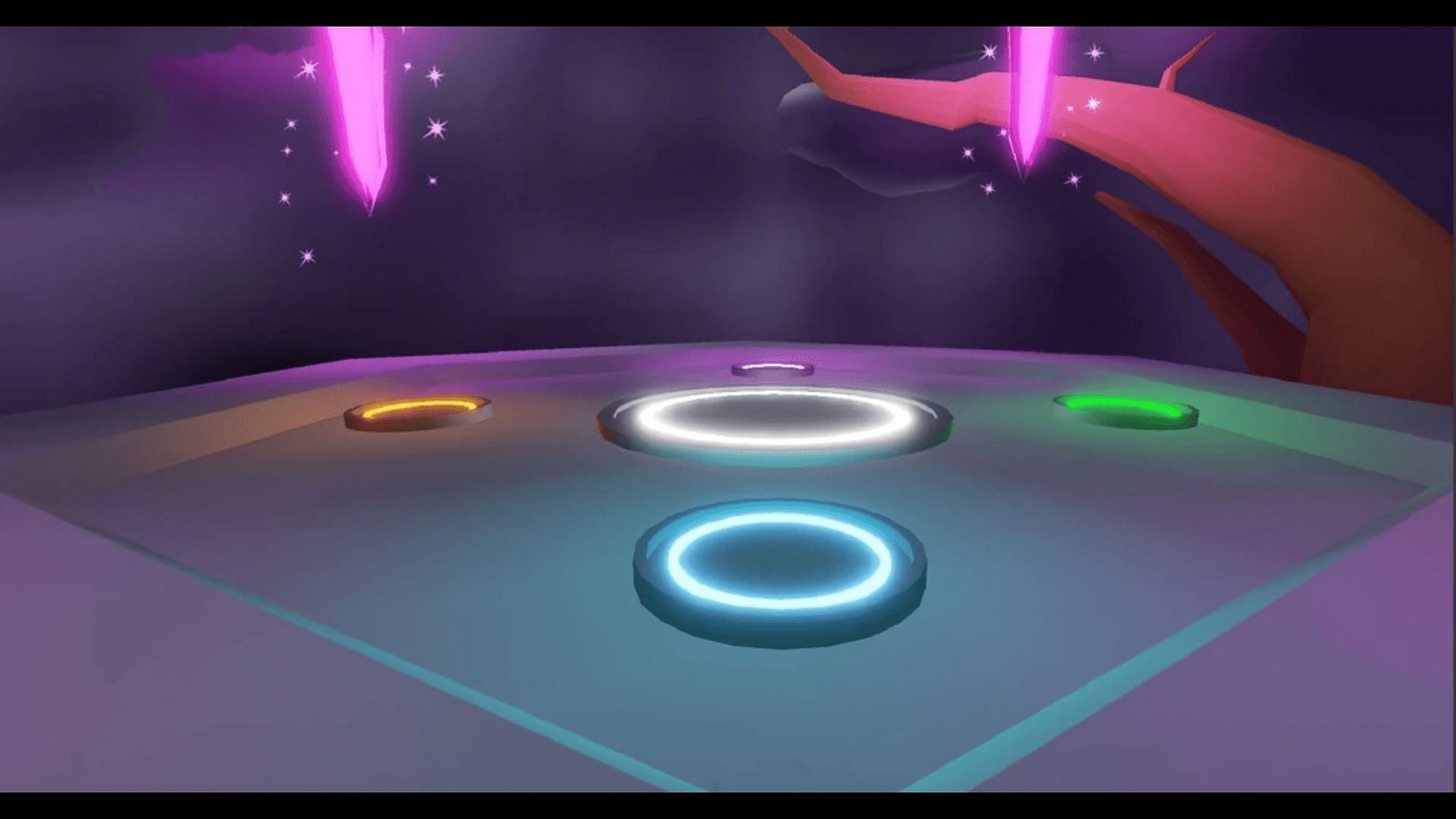Screenshot of the Neon Cave in Adopt Me (Image via Roblox)