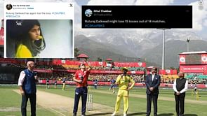 "L in Ruturaj Gaikwad stands for luck at toss" - Fans react as CSK skipper loses his 10th toss of the 2024 IPL season vs PBKS