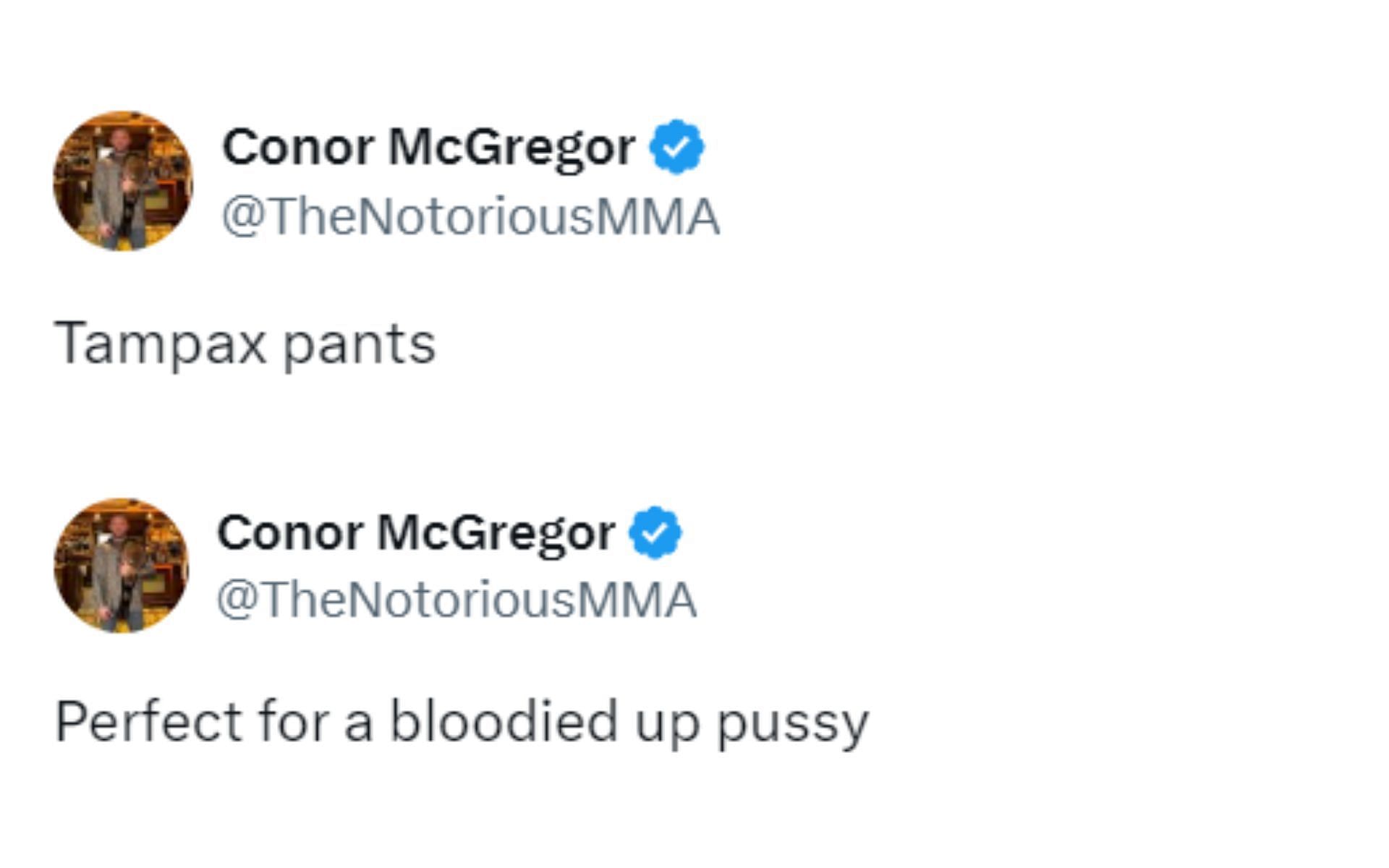 Screenshot of Conor McGregor&#039;s post on X